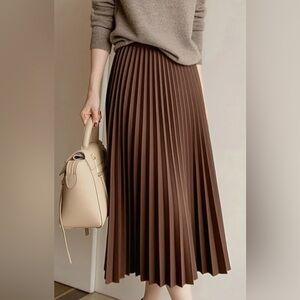 Daisy Chocolate Brown A-Line Skirt